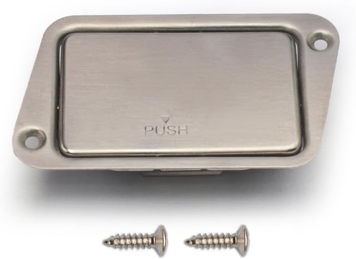 ROZILO Stainless Steel 9V Guitar battery Box Battery Cover Box Case Compartment for Active Guitar Bass Bevel Style - Image 1